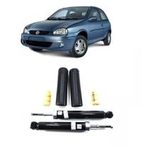 Amortecedor + Kit Batente Corsa Hatch Traseiro 1994 Até 2002 Wind 1,0 1,6