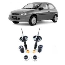 Amortecedor + Kit Batente Dianteiro Corsa 1994 Até 2002 1,0 1,4 1,6 1,8 8V,16V - Hatch
