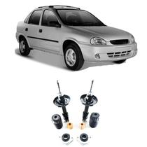 Amortecedor + Kit Batente Dianteiro Corsa 1994 Até 2002 1,0 1,4 1,6 1,8 8V,16V - Sedan
