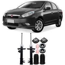 Amortecedor + Kit Batente Fiat Grand Siena Dianteiro 2011 Até 2019 O Par