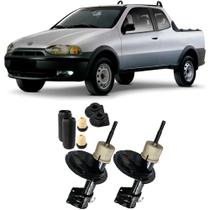 Amortecedor + Kit Batente Fiat Strada Dianteiro 1996 Até 2001 O Par Amortecedor + Kit Batente Fiat Strada Dianteiro 1996 Até 2001 O Par