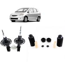 Amortecedor + Kit Batente Honda Fit Dianteiro 2003 Até 2008 1,4 1,5 8v 16v