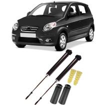 Amortecedor + Kit Batente Kia Picanto Traseiro 2006 Até 2011 O Par Amortecedor + Kit Batente Kia Picanto Traseiro 2006 Até 2011 O Par