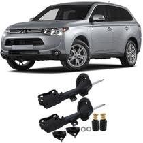 Amortecedor + Kit Batente Mitsubishi Outlander Dianteira 2007 Até 2013 O Par