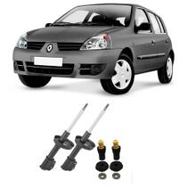 Amortecedor + Kit Batente Renault Clio 10 Dianteiro 2000 Até 2012 O Par Amortecedor + Kit Batente Renault Clio 10 Dianteiro 2000 Até 2012 O Par