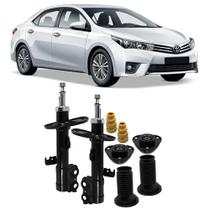 Amortecedor + Kit Batente Toyota Corolla Dianteiro 2015 Até 2018 O Par Amortecedor + Kit Batente Toyota Corolla Dianteiro 2015 Até 2018 O Par
