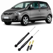 Amortecedor + Kit Batente Vw Fox Traseiro 2003 Até 2019 O Par