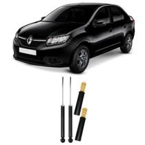 Amortecedor Renault Logan + Kit Batente Traseiro 2014 Até 2020 O Par