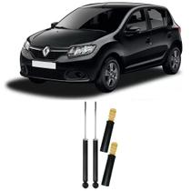 Amortecedor Renault Sandero + Kit Batente Traseiro 2014 Até 2019 O Par