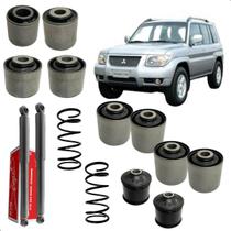 Amortecedor Traseiro+Mola+10 Buchas dos Braços Pajero TR4 Amortecedor Traseiro+Mola+10 Buchas dos Braços Pajero TR4