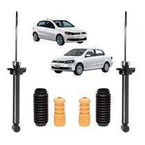 Amortecedor traseiro nakata + kit batente axios/sampel direito e esquerdo volkswagen gol e voyage