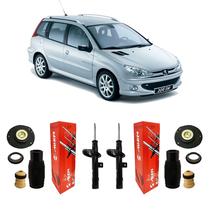 Amortecedores + Kit Batente Peugeot 206 1.0 Sw 2001 A 2010