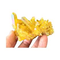 Amostra Mineral De Quartzo Amarelo Bruto Para Decoração De Escritório E Casa, Presente Criativo Para