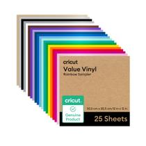 Amostrador de vinil permanente Cricut Value Rainbow 30,5 cm x 30,5 cm