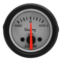Amperímetro +/- 100A 52mm Branco Racing