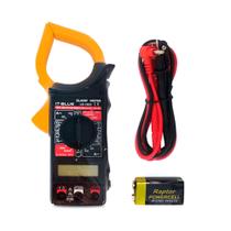 Amperímetro Alicate Digital Eletricista Profissional Medidor Tensão Elétrica Alerta Sonoro - IT-Blu