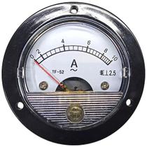 Amperímetro Analógico 52mm Painel Medição Direta Redondo 10a Corrente Alternada