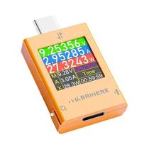 Amperímetro Digital Tipo-C Com Display, Medidor De Tensão DC 4.5-50V, Medidor De Potência