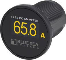 Amperímetro elétrico Blue Sea Systems 1732 Mini OLED amarelo
