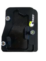 Ampliação alargador base apoio cavalete pezinho lateral big foot Tiger 1200 Triumph