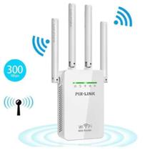 Ampliador de Sinal PixLink WR09 2800mts 300Mbps Bivolt Preto