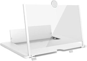 Ampliador de Tela HD 12"dobrável 4X Suporte de Suporte Vídeos - BRANCO