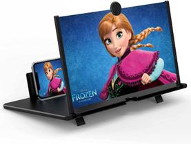 Ampliador de Tela Kerfulty HD 3D de 18 Polegadas para Celular - Preto