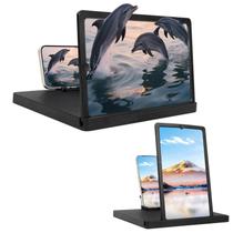 Ampliador de Tela VOYOCUGE de 12 Polegadas com Suporte Dobrável para Celular Ampliador de Tela VOYOCUGE de 12 Polegadas com Suporte Dobrável para Celular