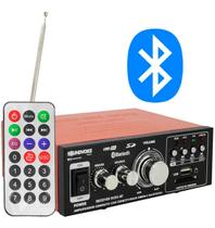 Amplif Para Som Ambiente Receiver 60w Usb Bluetooth Rc02-bt