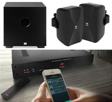 Amplificador AAT AC-1 G2 + 2 Caixas JBL C-SA6 BLACK + Sub