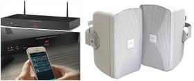 Amplificador AAT AC-1 G2 + 2 Caixas JBL SA-PRO C-SA6 Branco