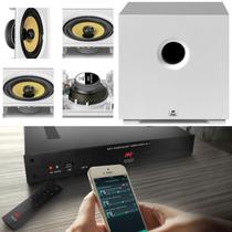 Amplificador AAT AUDIOCAST AC-1 G2 + 4 CXS CI6S + Sub Branco Amplificador AAT AUDIOCAST AC-1 G2 + 4 CXS CI6S + Sub Branco