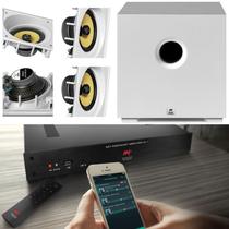 Amplificador AAT AUDIOCAST AC-1 G2 + 4 CXS CI6SA +Sub Branco Amplificador AAT AUDIOCAST AC-1 G2 + 4 CXS CI6SA +Sub Branco