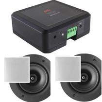 Amplificador AAT BTA-1 BT 60W RMS + 2 CXS AAT Gesso NQ6 100 Amplificador AAT BTA-1 BT 60W RMS + 2 CXS AAT Gesso NQ6 100