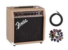 Amplificador Acústico Fender Acoustasonic 15 - Kit Completo