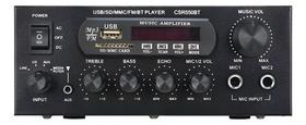 Amplificador Ambiente Bluetooth Profissional Csr 550bt Fm Bivolt 12v