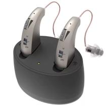 Amplificador Aparelho Auditivo Recarregável Tom ajustável sem fio Confortavel Mini portátil (2 Unidades)