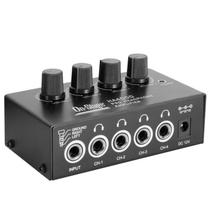 Amplificador Áudio de Fone de Ouvido On Stage HA4000 Pro Headphone Amplifier com 4 saídas e fonte