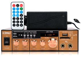 Amplificador Áudio Digital Estéreo 200w Bluetooth Rádio Fm