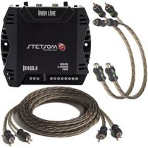 Amplificador Automotivo Digital Ir400 + Cabo Rca E Y CCA