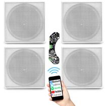Amplificador Bluetooth 4 Caixas de teto Embutir Arandela 70W Amplificador Bluetooth 4 Caixas de teto Embutir Arandela 70W