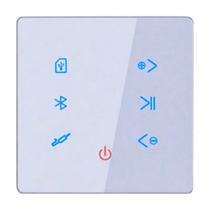 Amplificador Bluetooth De Parede Para Som Ambiente 4 Canais Bivolt Touch Screen Rádio Fm Usb Ideal Para Casas Lojas Escritórios Restaurantes Academia