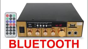 Amplificador Bluetooth Receiver Usb Sd Fm Karaoke 2 Canais - KETCHUP