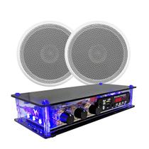 Amplificador Bluetooth Som Ambiente + 2 Caixa Arandela Orion Amplificador Bluetooth Som Ambiente + 2 Caixa Arandela Orion