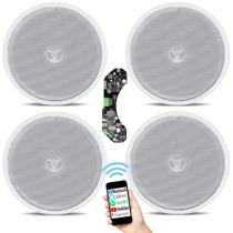 Amplificador Bluetooth Som Ambiente + 4 Caixas Teto Embutir - Le Son Amplificador Bluetooth Som Ambiente + 4 Caixas Teto Embutir - Le Son
