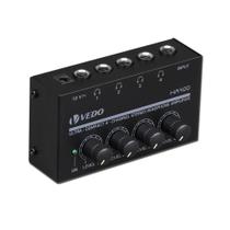 Amplificador De Áudio De Fone De Ouvido 4 Canais Amplificador Estéreo Com Adaptador 10mhz - Vedo