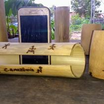 Amplificador de bambu para celular