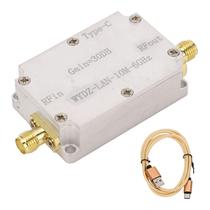 Amplificador de banda larga RF LNA 10M6GHz, baixo ruído, ganho de 30dB