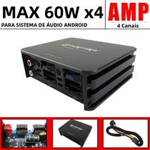 Amplificador De Carro De 4 Canais 240W De Potência Máxima Para Dispositivos Android, Subwoofers E Amplificador De Carro De 4 Canais 240W De Potência Máxima Para Dispositivos Android, Subwoofers E