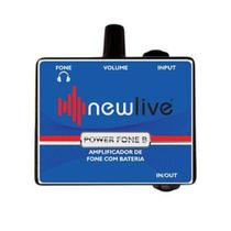 Amplificador de Fone 3 em 1 New Live Power Fone B Bateria 9v - NEW MUSICAL